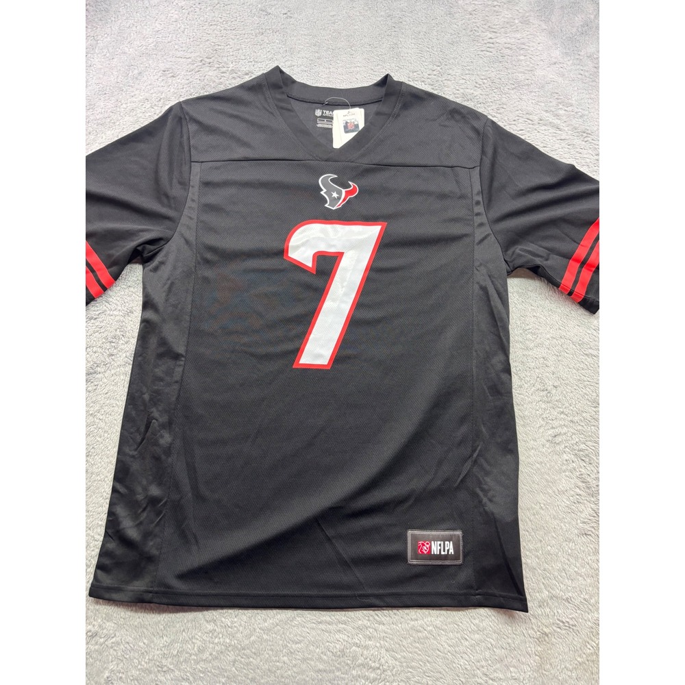 Houston Texans CJ Stroud 7 Jersey Black Mens Large NFL Team Apparel NWT